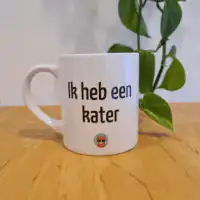 Mok "Ik heb een kater"