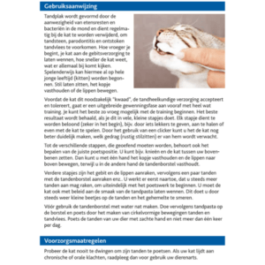 Trixie tandenborstel en tandpasta voor katten