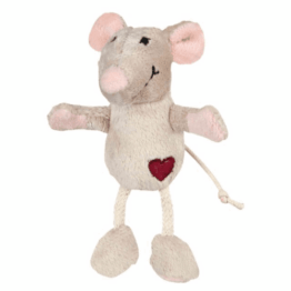 Trixie speelmuis met hartje en kattenkruid