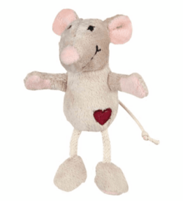 Trixie speelmuis met hartje en kattenkruid