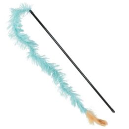 Trixie speelhengel met pluche slinger en veer