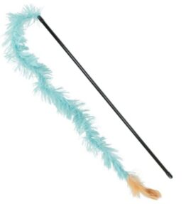 Trixie speelhengel met pluche slinger en veer
