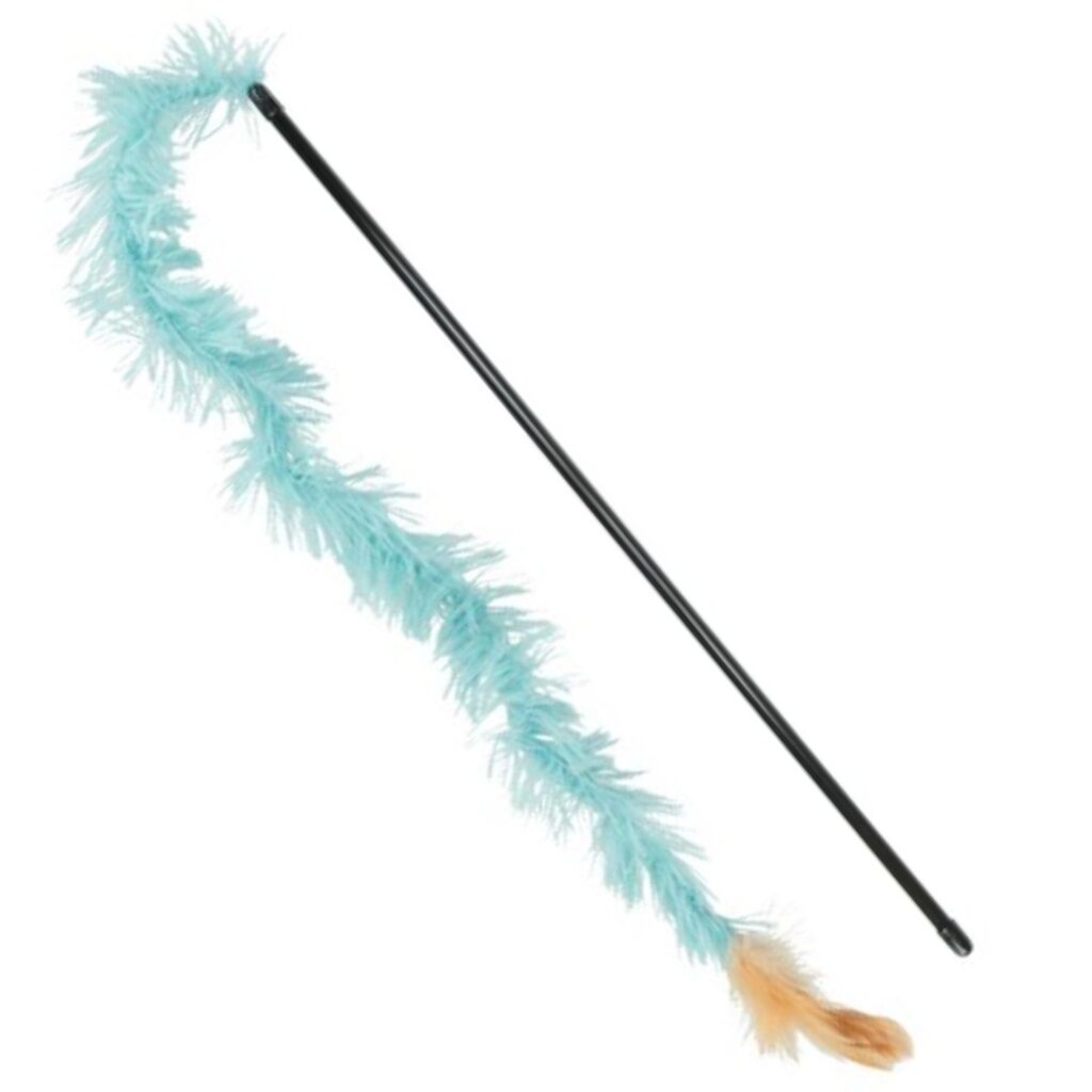 Trixie speelhengel voor katten pluche en veer